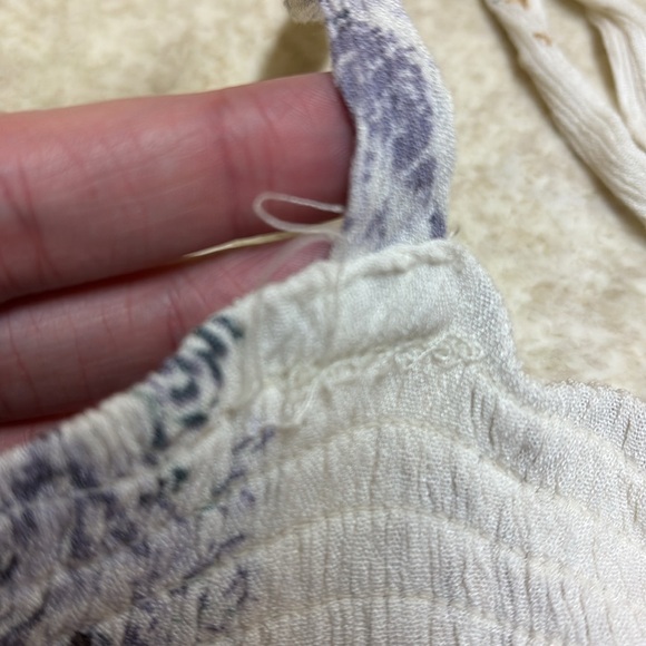 Maurices Floral Print Camisole - Cream and Purple - Picture 7 of 7